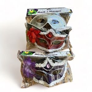 Set of 3 Adult Fancy Dress/ Mardi Gras Masques